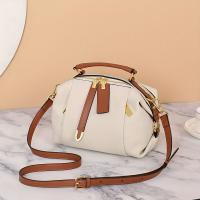 Bolso de mano elegante para mujer, bolso cruzado de cuero genuino, bolso cuadrado con contraste de color - details 6