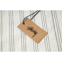 Polo de corte recto y holgado de marca de moda americana, tejido de doble brillo de puro algodón con logotipo bordado clásico, camisa de manga corta sin cuello para hombre, nueva camiseta informal de estilo veraniego para parejas - details 6