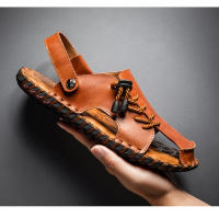 Sandalias de cuero para hombre, zapatos informales antideslizantes, cómodos, para playa y deportes, para verano - details 19