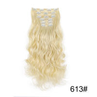 Peluca Cómoda y Transpirable Ajustable para Mujeres Juego de Extensiones de Cabello de 6 Piezas, 16 Clips para Europa, América, Cabello Largo y rizado para Comercios Exteriores, Adecuado para Viajes de Fiesta - details 22
