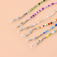 Cadena de gafas con forma de bola de arroz para mujer, dispositivo de fijación antideslizante multiusos, versátil, colorido, a la moda - details 9