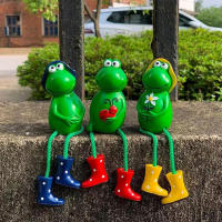 Juego de 3 piezas de resina para decoración de valla, Estatua de Animal para jardín, maceta - details 0