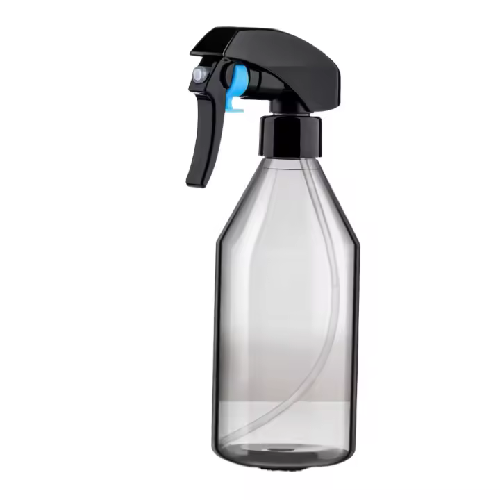 Botellas de Spray de plástico para soluciones de limpieza, contenedor vacío reutilizable de 10OZ con pulverizador de gatillo negro duradero, paquete de 3 - 1