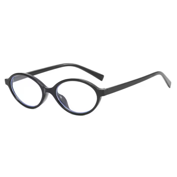 Gafas de sol de leopardo ovaladas pequeñas y sexys para mujer, encantadoras Ins sin maquillaje, montura de gafas lisas, gafas decorativas bonitas para ordenador - 1