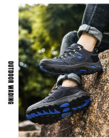 Zapatos de senderismo para hombre, botas de montaña al aire libre, zapatillas de suela gruesa, zapatos de Trekking con cordones a la moda - details 18
