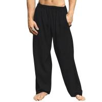 Pantalones sueltos de lino y algodón para hombre, pantalón informal de verano, Color sólido, talla grande, S-5XL - details 9