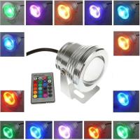 RGB 10W 12V LED bajo el agua 16 colores impermeable IP67 fuente iluminación de luz de piscina - details 4