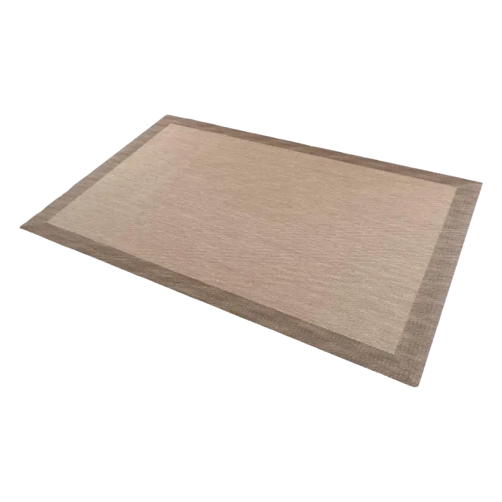 Alfombra Vinílica Premium de Alta Gama Antideslizante, Lavable, Resistente para Sala de Estar, Cocina, Dormitorio, Pasillo Marrón Claro 60x90 cm - 1