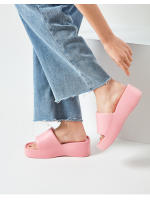 Zapatos de verano para mujer, zapatillas de suela gruesa con sensación de pies, con tacón pequeño y pendiente, Instagram, novedad - details 9
