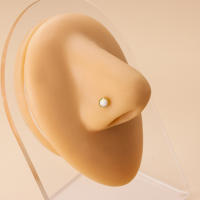 Piercing de acero inoxidable para el tabique de la nariz, piercing quirúrgico de 2 piezas, joyería corporal de alta calidad, venta al por mayor - details 2