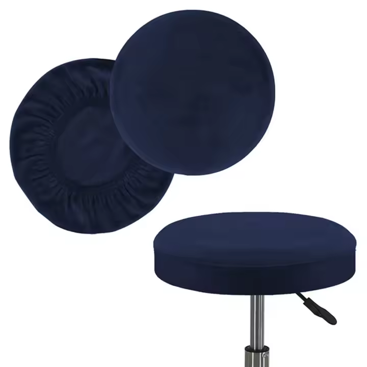 Funda de para , cubierta redonda para silla giratoria, funda para taburete, funda para taburete de Bar, cafetería, fundas de alta calidad - 1