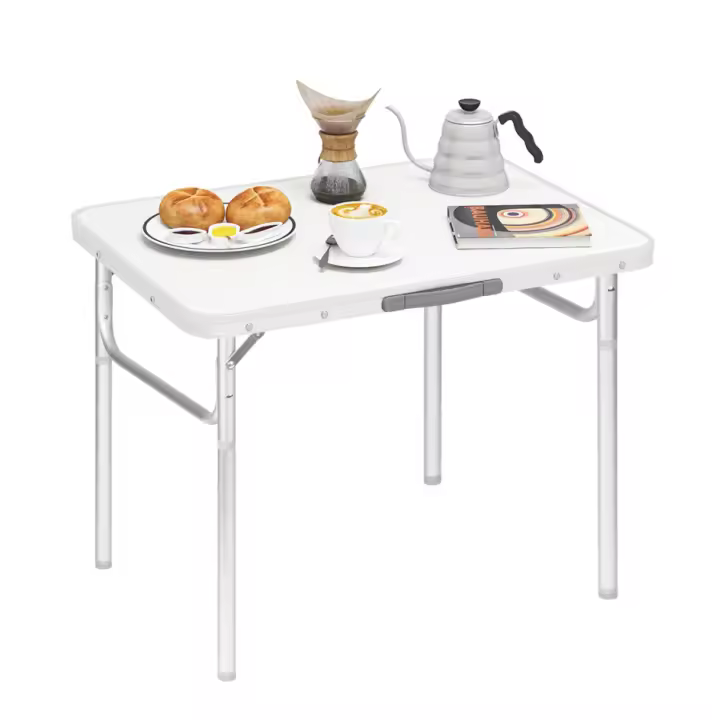 Mesa de Camping Plegable de Aluminio Ideal para Balcón, Jardín, Trabajo, Viajes - 1