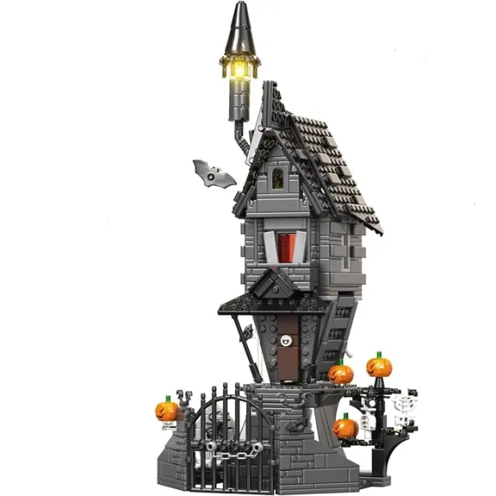 Construcción de casa encantada de Jack y Sally, pesadilla antes de Navidad, Halloween - 1