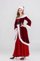 Traje de Santa Claus de Lujo Conjunto Casual para Hombres con Cinturón, Sombrero, Top, Mantel, Zapatos, Guantes y Barba - details 5