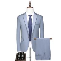 Trajes de Lujo para Hombre de 3 Piezas Traje de Una Botonadura, Chaqueta, Traje Formal, Conjunto de Boda, Esmoquin para Novio (Traje + Pantalones + Chaleco) - details 3