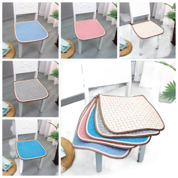 Alfombrilla para silla cómoda y creativa, superficie con forma de rejilla, textura suave, cojín para sofá, diseño cuadrado antideslizante, cojín para asiento, uso en sofá - 1