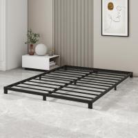 Cama con Plataforma de Metal, Marco de Cama de 140 x 200 cm, Cama de Metal con somier de láminas de Metal, Moderna Cama de Metal para Adultos, niños, Adolescentes, fácil Montaje - details 27