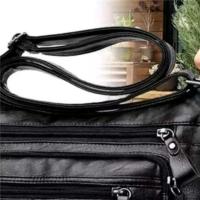 Negro multicapa para mujer, práctico bolso bandolera de gran capacidad - details 11