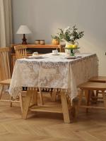 Mantel con borla de pájaro y Ense campestre, beige, para salón, cocina, mesa de comedor, mesa de centro - details 14