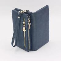 Cartera de Mujer de Cuero con Pulido Dull de Gran Capacidad Billetera de Doble Cierre Clutch Wristlet Cartera de Teléfono Monedero Porta Tarjetas Multiporo - details 19