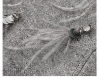 Suéter con fragancia pequeña, bolsillos con lentejuelas, pluma de diamante con bordado, novedad, 2024 - details 5