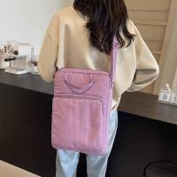 Bolso de nailon de gran capacidad para ordenador portátil, bolso de hombro, bolso cruzado, bolso de mano para documentos de oficina, bolso de mano con cremallera de Color sólido para ordenador - details 7