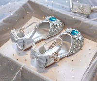 Nuevos zapatos plateados de cristal con suela blanda Baotou, zapatos de niña con diamantes de imitación, zapatos de rendimiento. - details 18