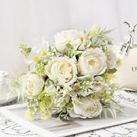 Flores de imitación de 30cm a la moda, modelo de terreno colorido, flores falsas, paisaje, modelo, ramo de boda, decoraciones de jardín - details 11