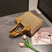 Bolso de Playa de Paja Tejida Ligero y Duradero Gran Capacidad para Vacaciones, Picnics, Uso Diario - details 5