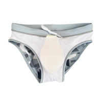 Jessborn-Calzoncillos de baño con copa para hombre, bañador de camuflaje antideslizante, sexy, de cintura baja, para playa y verano - details 10