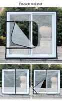 Mosquitera con cremallera para ventana, cortina de puerta, se puede personalizar, invisible, nuevo estilo - details 3