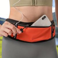Sports Canvas Belt Bag, Reflective Running Waist Bag, Lightweight Invisible Phone Purse - details 5