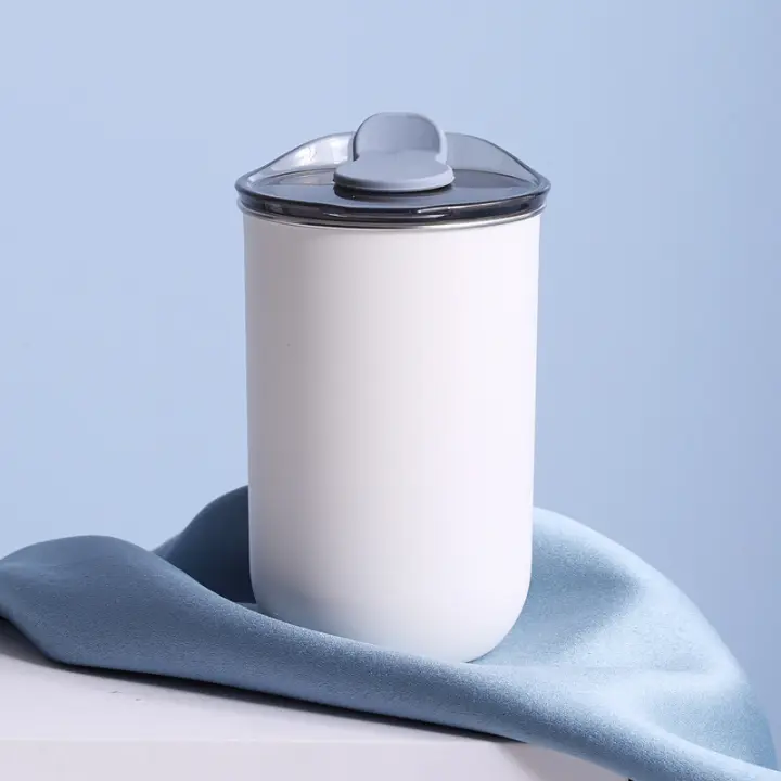 Taza de Café de Acero Inoxidable de 300ML con Tapa Termo Aislado Sencillo Resistente al Calor - 1