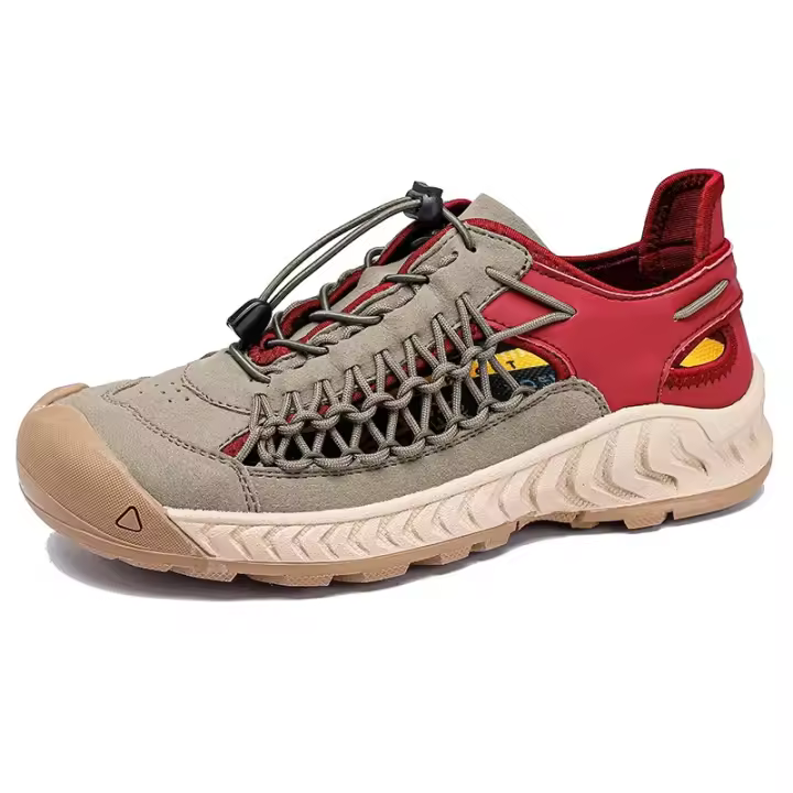 Sandalias para hombre, novedad de verano, zapatos de playa para hombre con suela blanca. Sencillas, transpirables y resistentes al desgaste. - 1