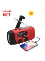 Radio meteorológica con cargador solar y batería de 1200 mAh AM/FM/NOAA Power Bank para emergencias - details 15