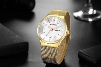 Reloj de Cuarzo CURREN 8311 Diseño Sencillo de Strip de Acero Inoxidable Resistente al Agua - details 1