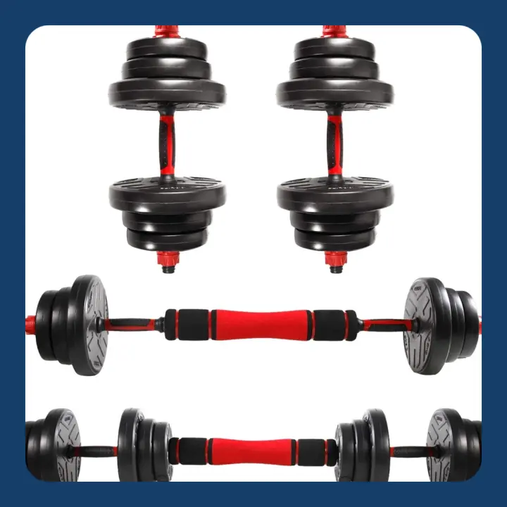 Mancuernas Ajustables con Pesas Barra y Discos de 20/30/40KG Juego 2en1 para Deportes y Salud - 1