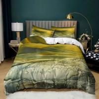 Juego de Cubierta de Edredón y Sábanas con Pintura Moderna Clásica de Van Gogh Noche Estrellada Tamaño Queen Decorativo 3 Piezas - details 2