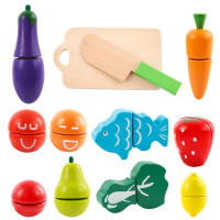 Juguetes de Cocina de Madera para Niños Juego de Pretendida de Verduras y Frutas para Niñas Regalos de Madera Recomendado para 4-10 años - details 2