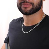día del padre,Collar con colgante de Cruz de acero inoxidable clásico, regalo del Día del Padre para papá,bautizo - details 1