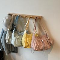 Bolso de hombro con cordón informal coreano, bolso cruzado plisado ligero de gran capacidad, bolso de viaje con cremallera de diseñador minimalista - details 5