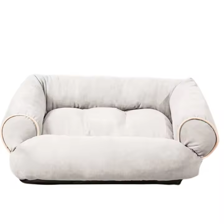 Cama tumbona lavable a máquina para mascotas, súper suave, felpa, esponjosa, calentamiento - 1