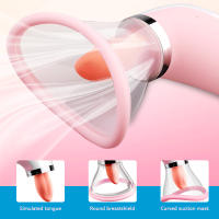 Chupar el clítoris Vibrador Pezón Juguete sexual para mujeres Pezones Masajeador de clítoris Lamiendo el clítoris Estimulador Juguetes para pezones 10 Lamiendo la lengua 2 Modo de succión Juguetes para adultos para mujeres Juego de parejas - details 1