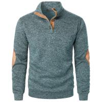 Top de suéter de punto casual de manga larga con cuello levantado para hombre de otoño e invierno - details 26