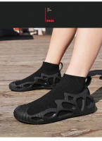 Calcetines altos de marca para hombre, zapatos deportivos antideslizantes para jóvenes a la moda, zapatos para caminar transpirables informales para exteriores, zapatillas de deporte para parejas - details 10