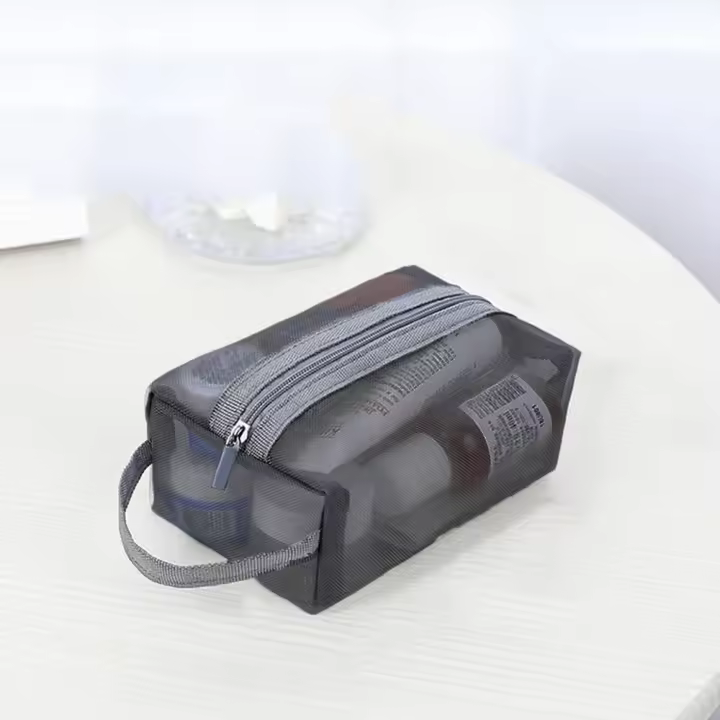 Bolsa de aseo transparente, bolsa de viaje con cremallera, bolsa de maquillaje, bolsa de cosméticos para mujer, bolsa de almacenamiento para el cuidado de la piel, bolsa de almacenamiento coreana - 1