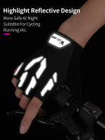 WEST BIKING-guantes de ciclismo reflectantes para hombre y mujer, manoplas de medio dedo para deporte, gimnasio, Fitness, bicicleta de carretera y montaña, Verano - details 5