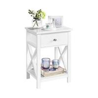 Mesita de Noche Blanca Moderna con Cajón 35x40x60cm Ideal para Dormitorio Sala de Estar - details 8
