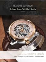 Reloj de Lujo de Negocios PAGANI DIZAINE Reloj Mecánico Automático Diseño de Esqueleto de Cuero - details 8