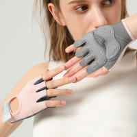 Guantes de ciclismo antideslizantes para mujer, manoplas finas y transpirables de medio dedo para gimnasio, levantamiento de pesas, Yoga, culturismo y entrenamiento, 1 par - details 0